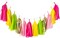 25PCS Tropical Pool Beach Party Decorations Paper Streamers Tassel Garland Pink Yellow Green Bachelorette Summer Baby Shower Birthday Flamingo Hawaiian Party Supplies